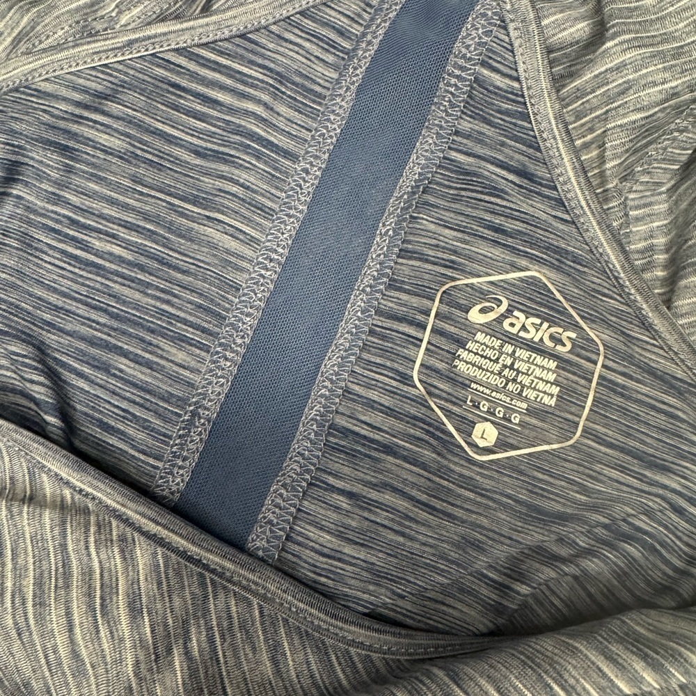 ASICS Striped Racerback Athletic Tank Top - Picture 3 of 3
